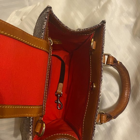 Dooney & Bourke Janine Python Snake Leather Mini Tote Satchel Crossbody Bag - Picture 9 of 15